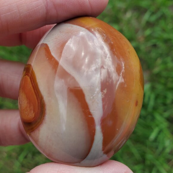 Polychrome Jasper Palm Stone (PC202) - Picture 1 of 9